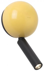 Aplica cu reader LED stil modern minimalist PRESS Yellow