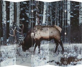 Paravan - Cerbul iarna (210x170 cm)