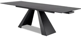 Masă de sufragerie extensibilă 160-240 cm Shelia (gri + negru) (pentru 6 până la 8 persoane). Promo -6%. 1050795