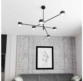 Lustră pe cablu NATSU 6xGX53/12W/230V negru