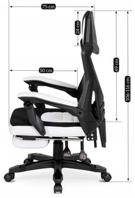 JAKS Scaun de gaming BING negru roșu