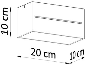 Plafonieră LOBO 2xGU10/40W/230V albă