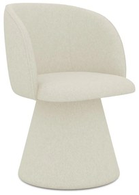 Scaun de sufragerie crem tapițat Maia – Makamii