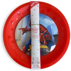 Omul Păianjen Crime Fighter set de 4 farfurii plate din plastic micro premium 21 cm