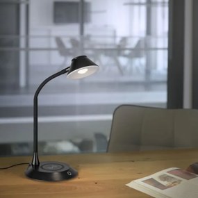 JUST LIGHT. 14414-18-LED PUCKI, lampă de masă dimabilă cu încărcare, LED/4,5W/230V, neagră