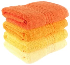Set 4 prosoape baie Foutastic Daisy, 70 x 140 cm