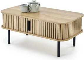 Masuta cafea ANGELINA, stejar/negru, 90x50x40 cm