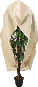vidaXL Protecție de fleece plante, cu fermoar, 70 g/m², 3,14x2,5 m