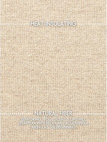 Covor bej țesut manual din lână 160x230 cm Puristic Knots – Elle Decoration