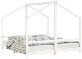 3200599 vidaXL Cadru de pat pentru copii, 2x(90x190) cm, lemn masiv de pin