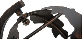 Veioză neagră cu abajur din metal (înălțime 40 cm) World Industry – Mauro Ferretti