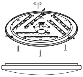 Eglo 97873 - LED Plafonieră FRANIA LED/33,5W/230V