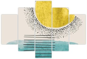 Tablou - pictură abstractă de plajă N⁰2 (150x105 cm)