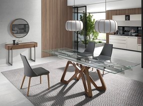 Oglinda decorativa design LUX Round black steel, 80cm