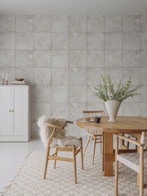 Tapet Craft Tiles, White, Rebel Walls