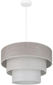Lustră pe cablu Brilagi ALASKA LUNETA 1xE27/15W/230V d. 45 cm gri/crem
