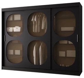 Dulap de haine 250 cm Boomer 2 (Negru). 1126262