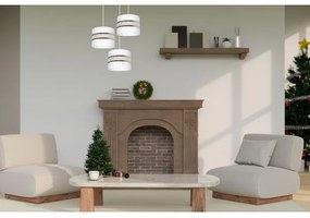 Lustră pe cablu CORAL 3xE27/60W/230V alb