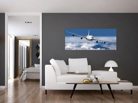 Tablou - Avion în nori (120x50 cm)