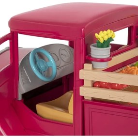Set de jucării Li'l Woodzeez camionetă de fermier cu stand pentru mâncare 3xAAA