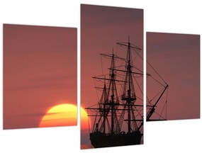 Tablou - Navă medievală (90x60 cm)