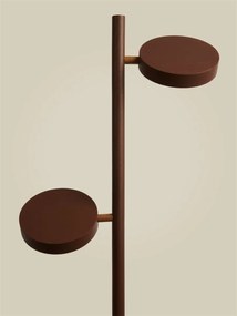 Lampadar LED din lemn de frasin maro Okinawa