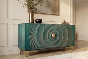 Comoda design vintage Golden Sunset 140cm turcoaz