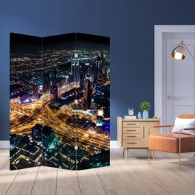 Paravan - Oraș nocturn (126x170 cm)