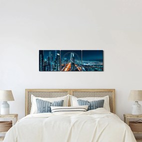 Tablou - Noaptea la Dubai (cu ceas) (90x30 cm)