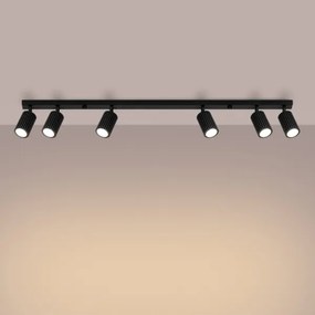 Spot Sollux SL.1585 KARBON 6xGU10/10W/230V negru