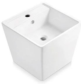Bathco 4059 - Lavoar pentru blat GENOVA 42 x 42 cm porțelan/alb