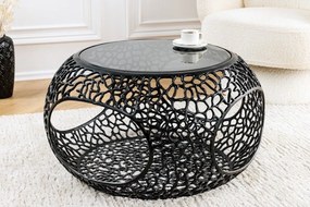 Masuta de cafea design modern Spin 40cm negru