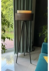 Lampadar WOOD Duolla BOHO 1xE27/15W/230V d. 45 cm negru/bej