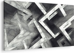 Tablou cu cuburi abstracte (90x60 cm)