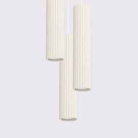 Brilagi - Lustră LED suspendată pe cablu CRESTO 3xGU10/10W/230V, crem