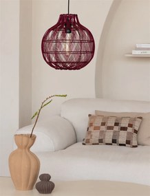 Lustra/Pendul Eco, Bambus, Mendoza visiniu, S