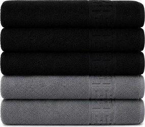 Set 5 Prosoape Premium, 100% Bumbac, Absorbante și Pufoase