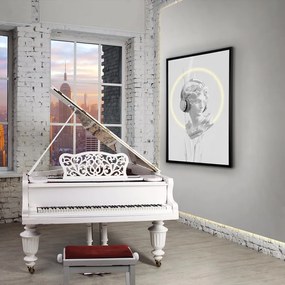 Tablou, Bust cu iluminat LED imprimat pe panza Busto 80x120cm