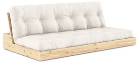 Canapea crem extensibilă 196 cm Base – Karup Design