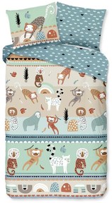 Lenjerie de pat pentru copii din bumbac pentru pat de o persoană, extinsă 140x220 cm Play – Good Morning