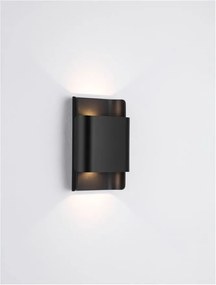 Aplica LED iluminat ambiental perete exterior IP54 POLLY negru
