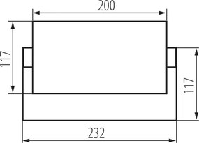 Kanlux 45818 - Aplica de exterior XERTO LED, 20 W, 230 V, IP65, negru