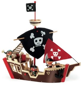 Corabia piratilor Djeco 3D,  rosu