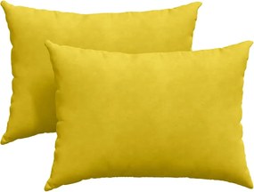 vidaXL Perne pentru canapea 2 pcs Galben 70 x 50 cm
