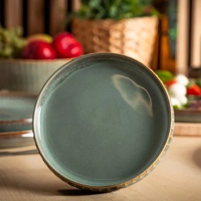 Altom Set of 2 saucers Reactive Sage 14 cm