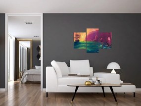 Tablou - Pictură în ulei, călătorie într-un țărăm fantastic (90x60 cm)