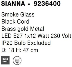 Veioza, Lampa de masa design modern SIANNA