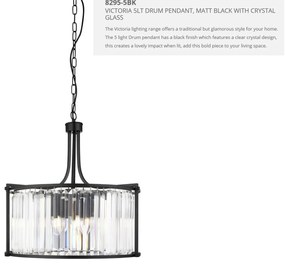 Lustra traditionala stil clasic Victoria negru 8295-5BK SRT