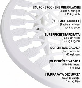 Outsunny Set de Gradina 3 Piese din Aluminiu cu 2 Scaune