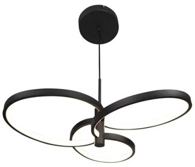 RIBBON Lustră LED pe cablu, 25W, 230V, 4000K, negru